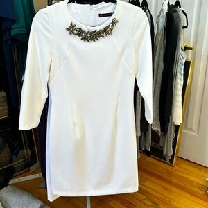 Zara Basic jeweled dress with built in slip & beautiful fabric. Great seams too.